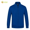 solid color zipper long sleeve hoodie for men and women baseball jacket Color Color 2