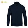 solid color zipper long sleeve hoodie for men and women baseball jacket