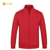 solid color zipper long sleeve hoodie for men and women baseball jacket