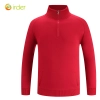 2025 waiter uniform fleece lining men women sweater solid color