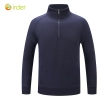 2025 waiter uniform fleece lining men women sweater solid color