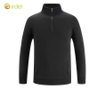 2025 waiter uniform fleece lining men women sweater solid color