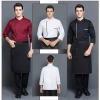 Franch restaurant chef coat long sleeve work jacket autumn cf153