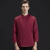 2022 autumn French restaurant chef uniform denim like fabric chef work coat