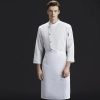 2022 autumn French restaurant chef uniform denim like fabric chef work coat