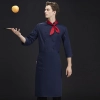 2025 Italy restaurant staff uniform coffee color chef coat men blouse