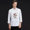Chinese restaurant zhong guo long embroidery chef coat chef uniform