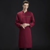 navy chef jacket work uniform for upgrade restaurant staf uniform