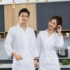 nortch lapel food factory work uniform chef blouse jacket