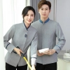 Korea hotel housekeep staff uniform work jacket blouse