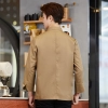 fashion handsome double breasted button men chef jacket coat chef uniform