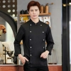 fashion handsome double breasted button men chef jacket coat chef uniform