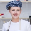 hot sale europe restaurant style waiter hat chef cap checkered print Color Color 11