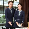 special Chinese style fast food restaurant waiter waitress blouse jacket uniform