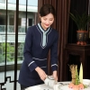 special Chinese style fast food restaurant waiter waitress blouse jacket uniform