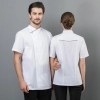 summer short sleeve mesh breathable chef jacket chef uniform
