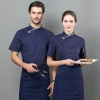 summer short sleeve mesh breathable chef jacket chef uniform