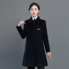 winter woolen cotton padded thicken women men waiter jacket coat windbreaker
