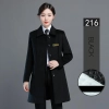 winter woolen cotton padded thicken women men waiter jacket coat windbreaker