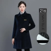 winter woolen cotton padded thicken women men waiter jacket coat windbreaker