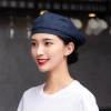 nice denim baekery restaurant waiter chef berets hat