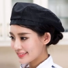 breathable mesh men women berets hat waiter waitress cap hat