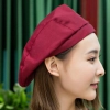 high quality Korea Chinese bar pub waiter chef cap hat beret hat wholesale