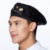 high quality Korea Chinese bar pub waiter chef cap hat beret hat wholesale Color Color 23