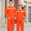 thicken good fabric factory woker uniform workwear auto repairman uniform with refective strip Color thicken with lining orange