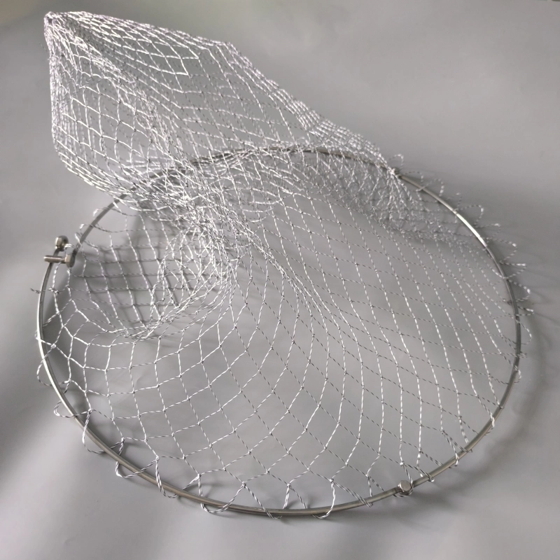 Stainless Steel Foldable Landing Net HeadDiameter: 60 cm