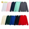 long sleeve solid combed cotton tshirt waiter waitress polo shirt uniform