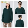 long sleeve solid combed cotton tshirt waiter waitress polo shirt uniform