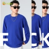 long sleeve solid combed cotton tshirt waiter waitress polo shirt uniform