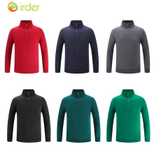 2022 waiter uniform fleece lining men women sweater solid color