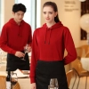 dual pocket soft fleece hoodie waiter hoodie waiter workwear