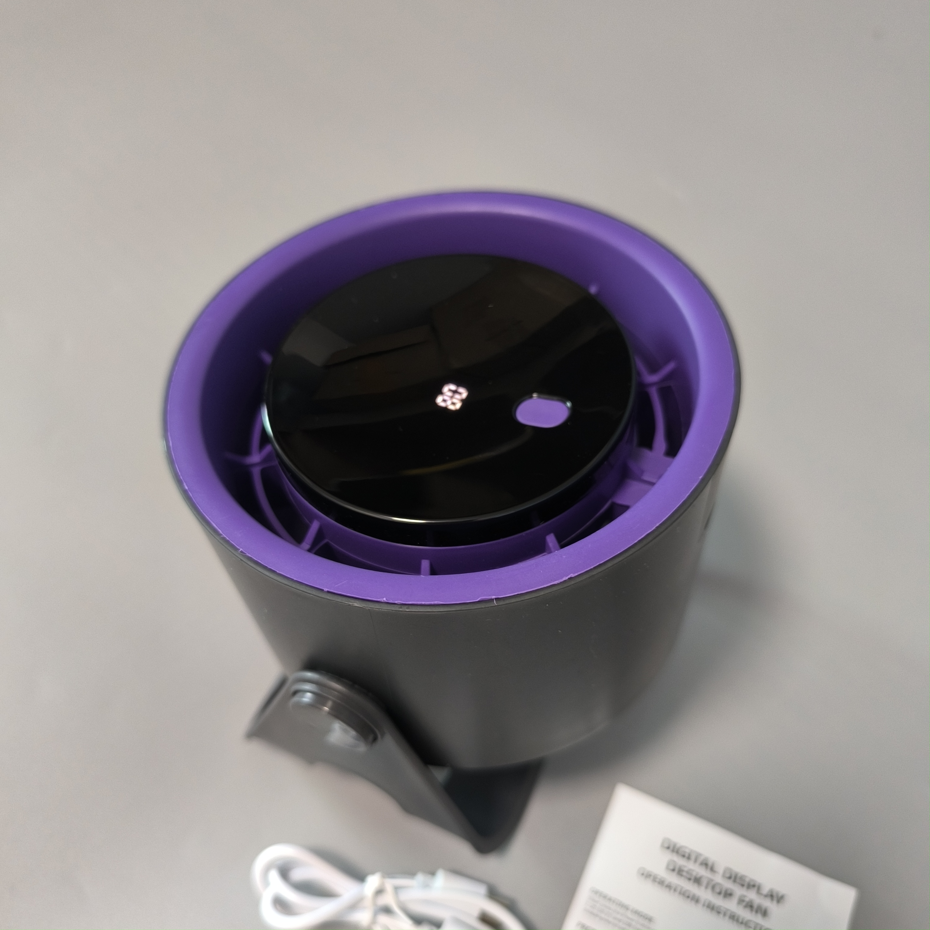 portable 360 degree rotating small fan desktop fan computer