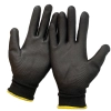 PU layer work protective gloves auto repairman gloves Color Black