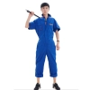 summer short sleeve design car repair uniform working wear Mechanic overall uniform Color Sapphire Blue