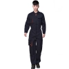 classic thicken one-piece overall workwear mechanic uniform work clothes Color Black