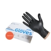 wholesale Diamond texture thicken black nitrile gloves FDA510k CE certificated orange M 7.5g