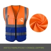 summer mesh fabric light refection strip vest Safety vest worker uniform