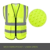 high quality knitted mesh fabric light refection strip woker vest security safety vest
