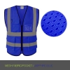 summer mesh fabric light refection strip vest Safety vest worker uniform