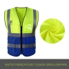 high quality knitted mesh fabric light refection strip woker vest security safety vest