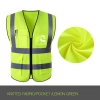 high quality knitted mesh fabric light refection strip woker vest security safety vest Color Color 14