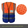 summer mesh fabric light refection strip vest Safety vest worker uniform