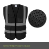 high quality knitted mesh fabric light refection strip woker vest security safety vest