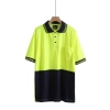 fast dry breathable refective strip woker thisrt polo uniform customization