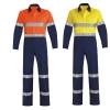 cotton fabric miner collier woker uniform suits light reflection strip