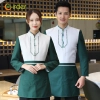 new design Thailand style restaurant waiter jacket uniform good fabric